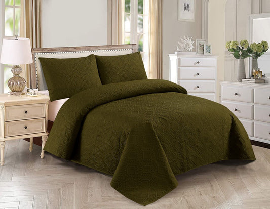 QUILTED BEDSHEET SET - 3 PCS - #BRS15