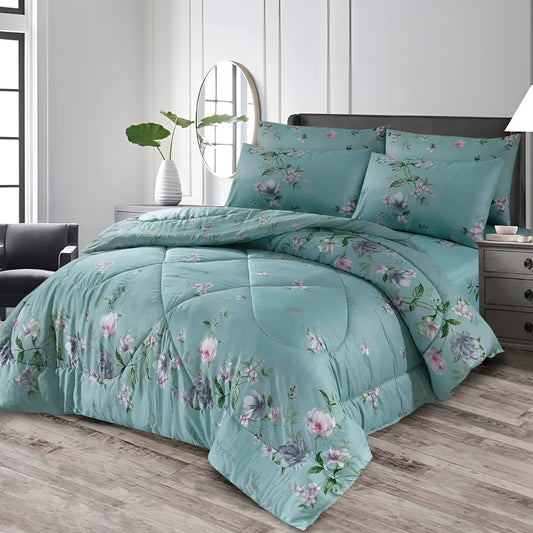 SKYBLUE SUMMER KING COMFORTER SET – 7 PCS #NCS93